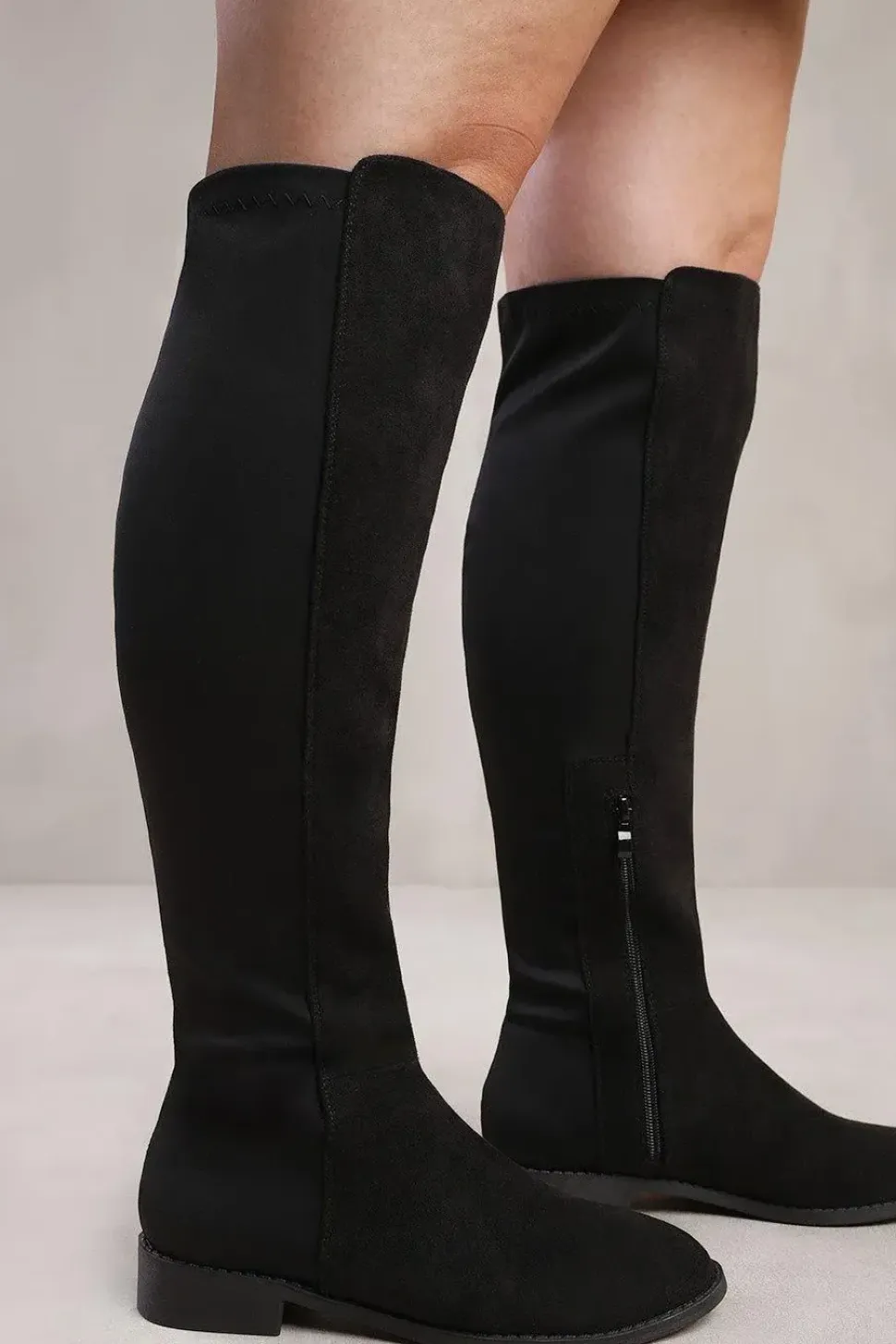 'Diem' Stretch Wide Calf Over The Knee Boots