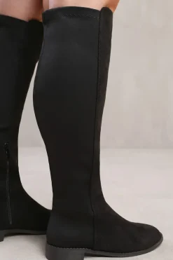 'Diem' Stretch Wide Calf Over The Knee Boots