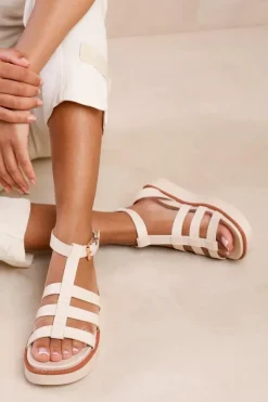 'Dubai' Mid Platform Gladiator Strap