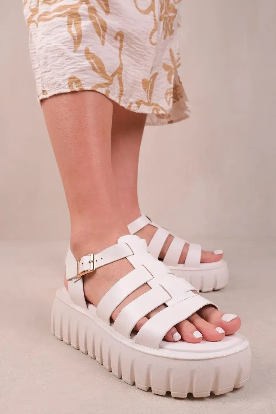 'Elixir' Strappy Flatform Sandals