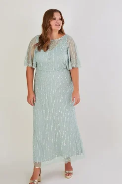 'Elizabeth' Embellished Maxi Dress