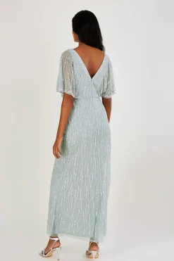 'Elizabeth' Embellished Maxi Dress