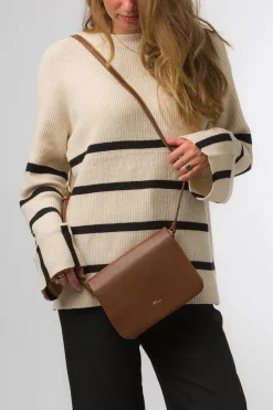 'Ella' Nappa Leather Cross Body Bag
