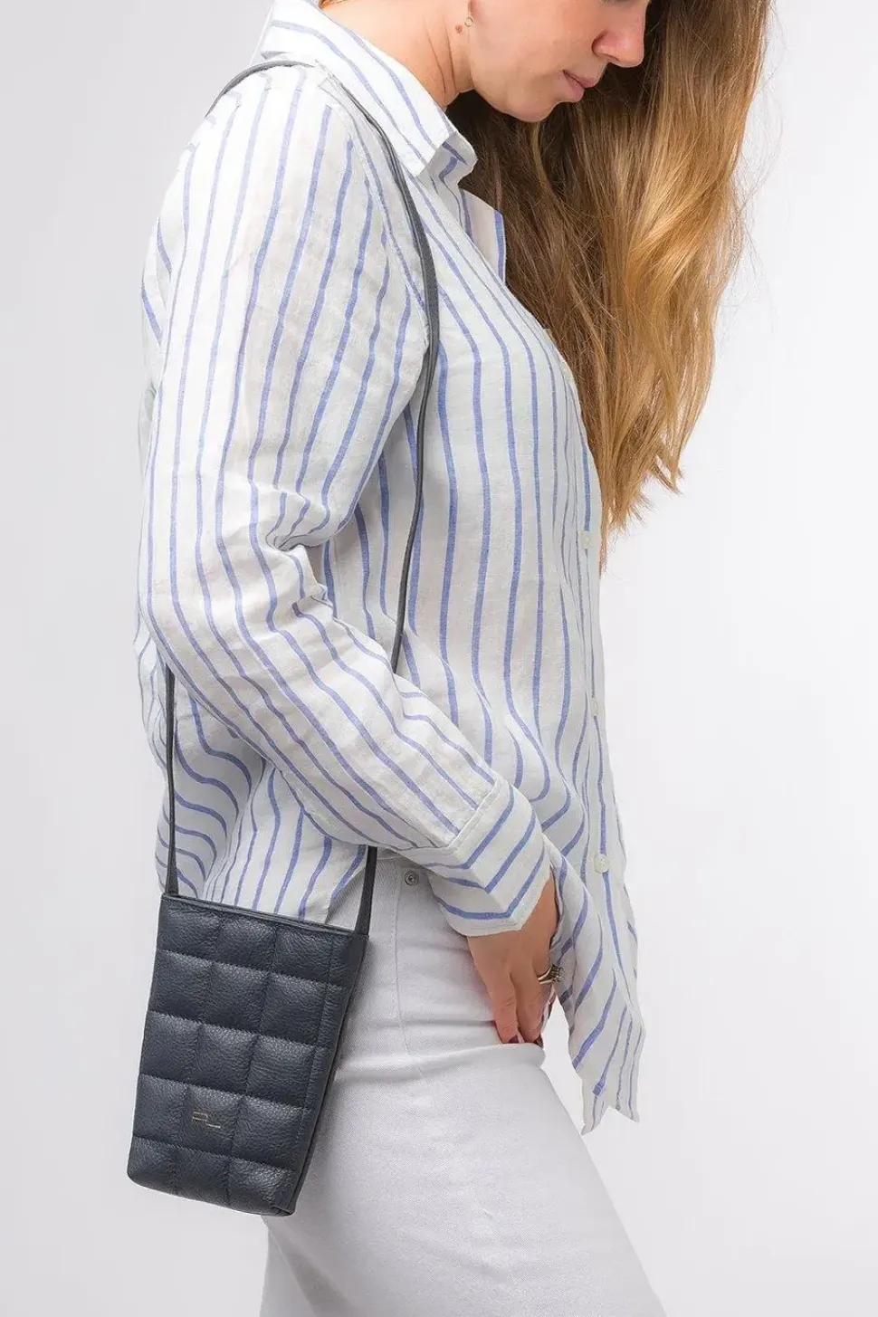 'Elouise' Nappa Leather Cross Body Phone Bag