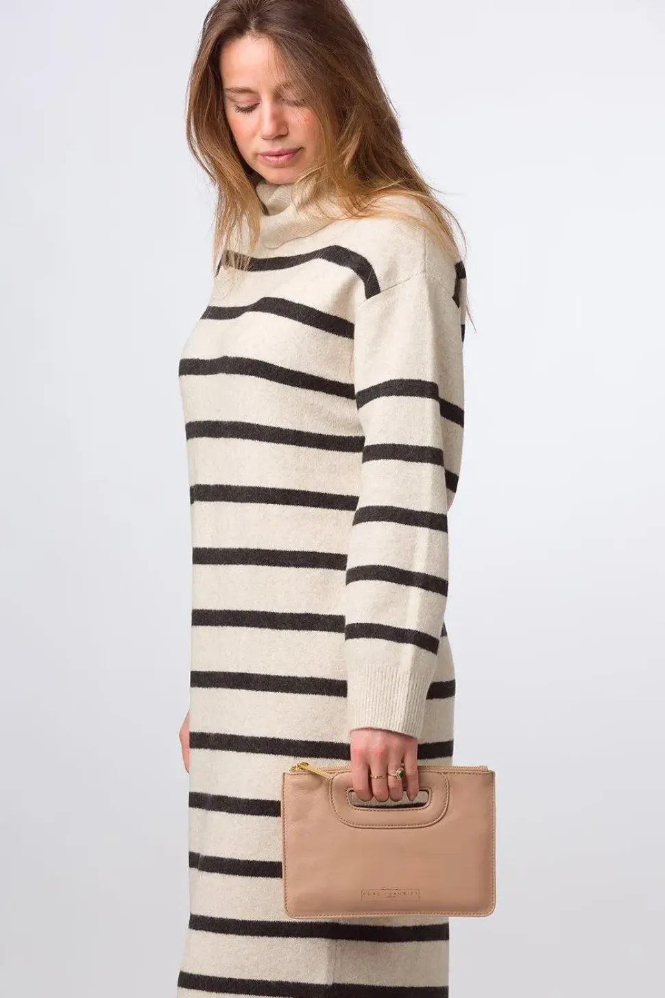 'Esher' Leather Clutch Bag