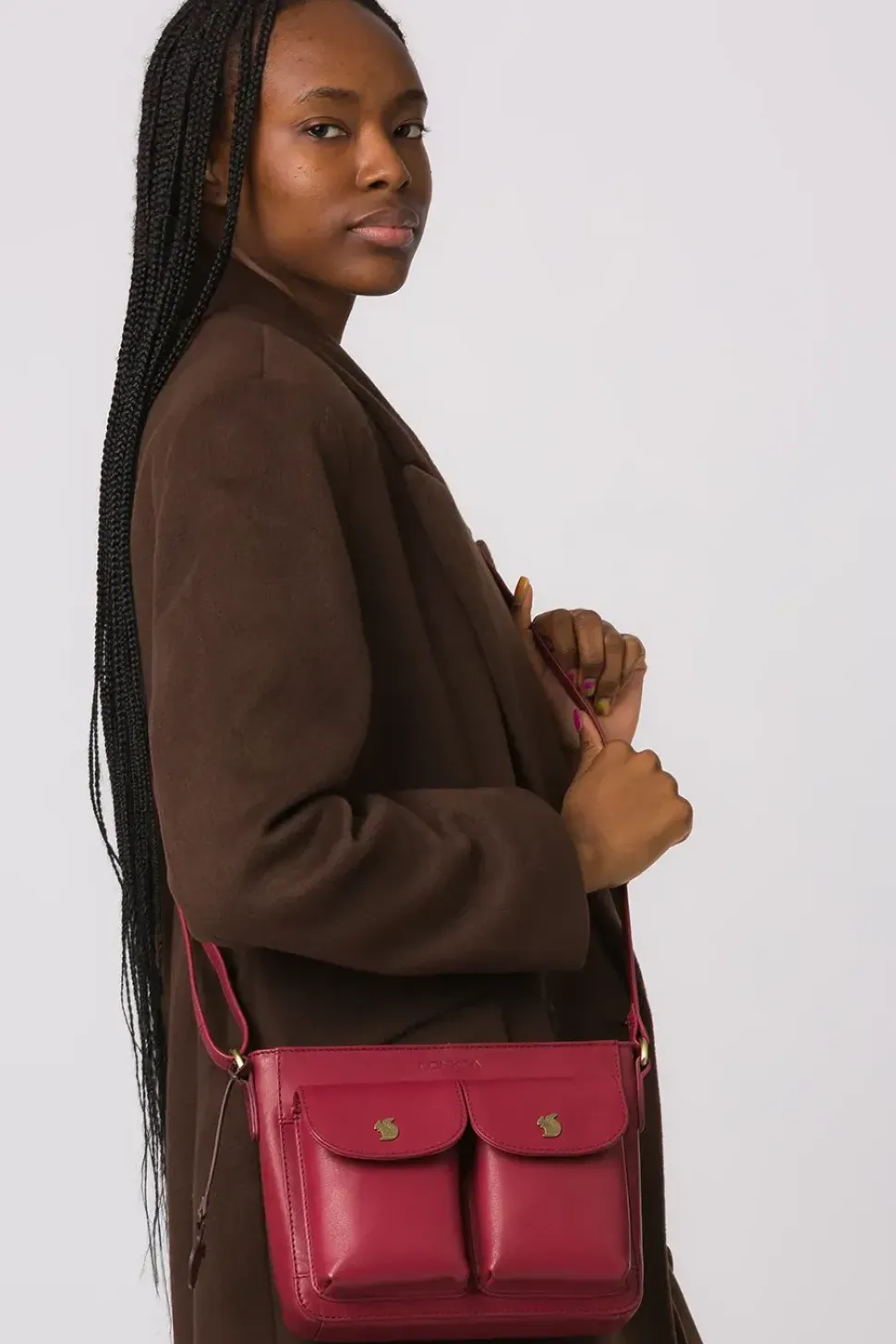 'Eski' Leather Cross Body Bag