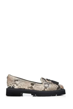 'Evelyn' Snake Print Brogues