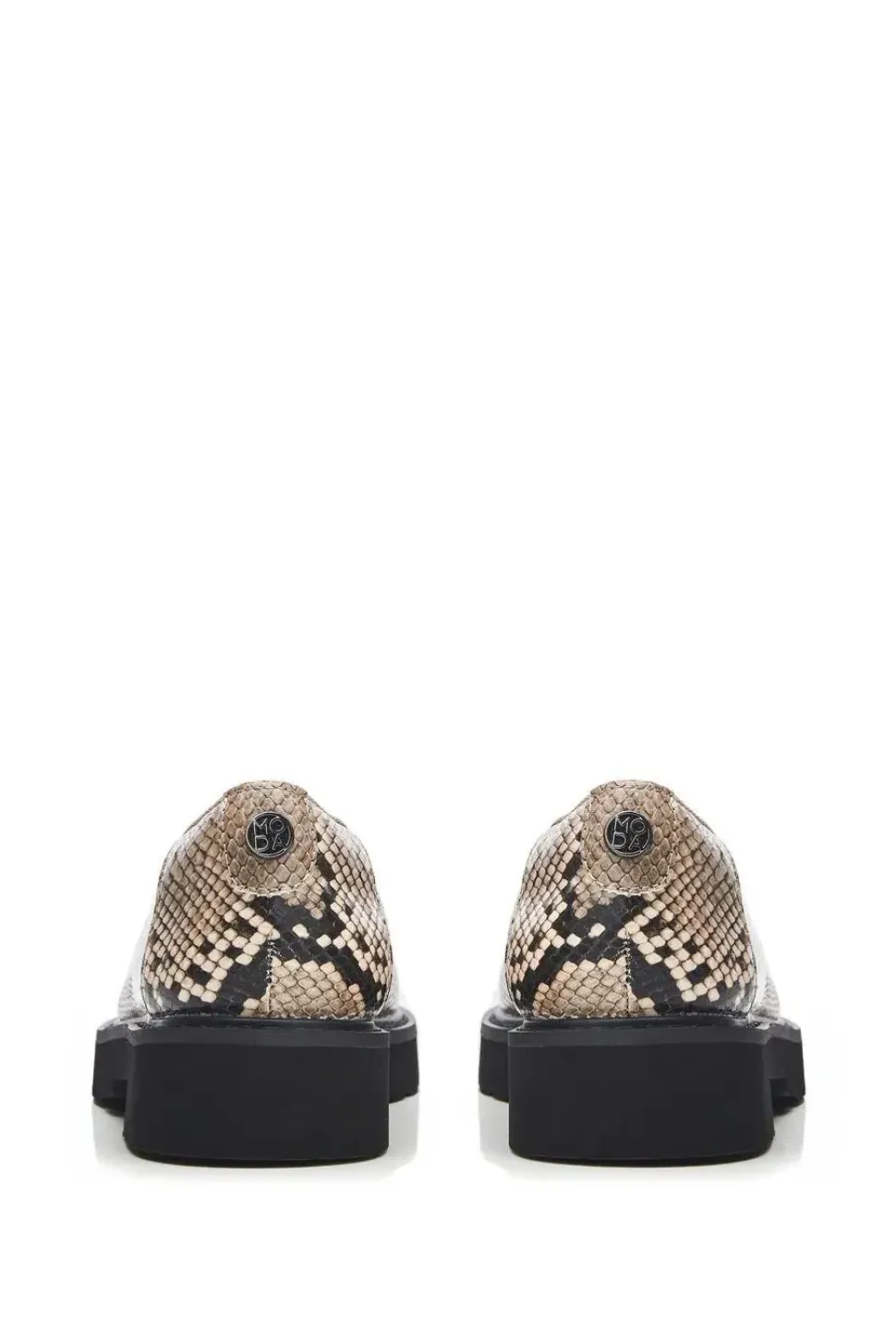 'Evelyn' Snake Print Brogues