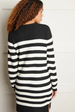 'Evie' Knitted Striped Dress