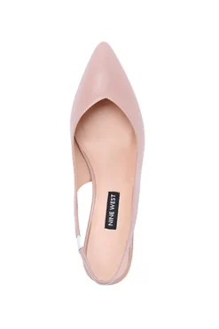 'Fanom' Nude Wedge Sling Back Court Shoe