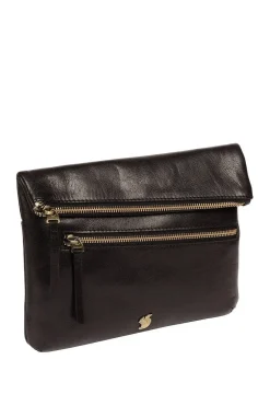 'Flare' Leather Clutch Bag