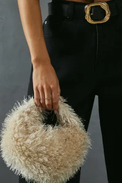 'Fleur Clutch' Suedette Bag