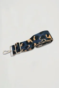 'Florence' Crossbody Bag with Dark Leopard Print Strap