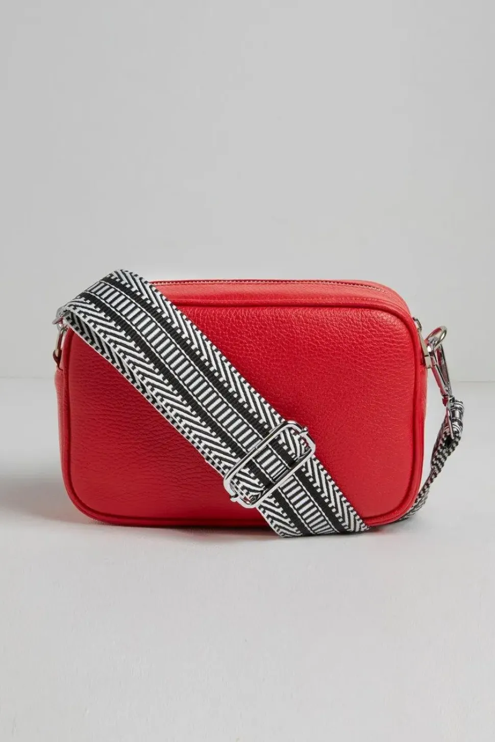 'Florence' Crossbody Bag with Dark Leopard Strap