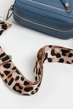 'Florence' Crossbody Bag with Leopard Strap