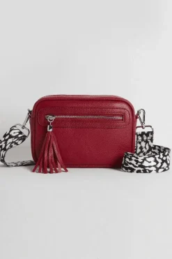 'Florence' Crossbody Bag with Leopard Strap