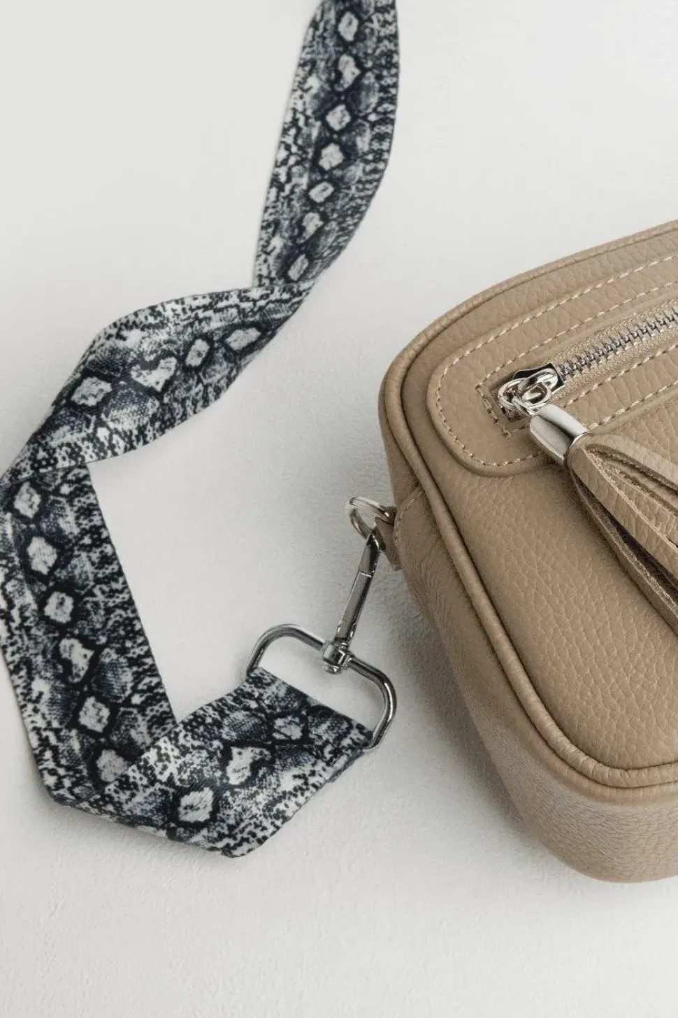 'Florence' Crossbody Bag with Snake Strap