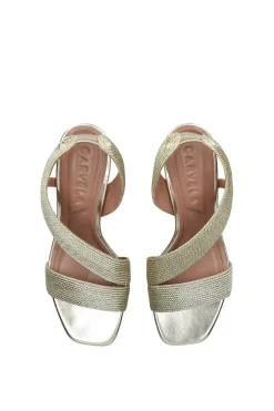'Gala Block' Fabric Heels