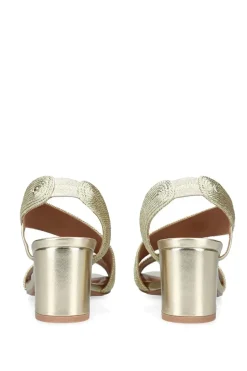 'Gala Block' Fabric Heels