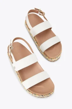 'Gala Flatform' Leather Sandals