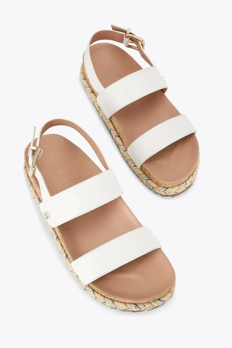 'Gala Flatform' Leather Sandals