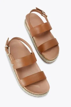 'Gala Flatform' Leather Sandals