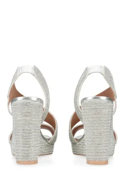 'Gala Wedge Jewel 110' Fabric Heels