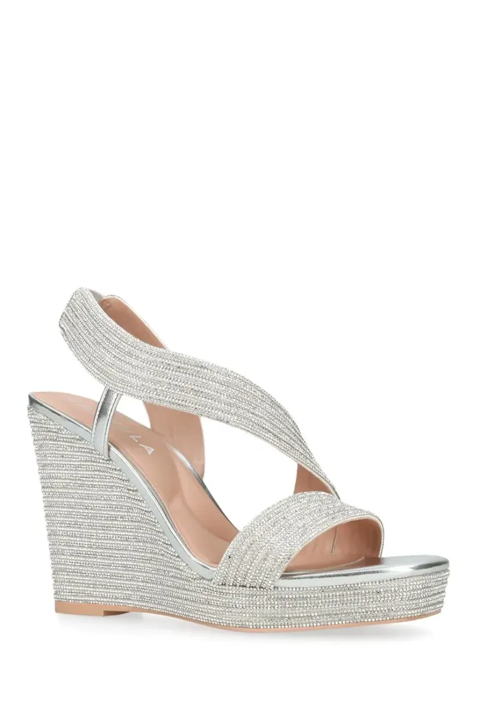 'Gala Wedge Jewel 110' Fabric Heels