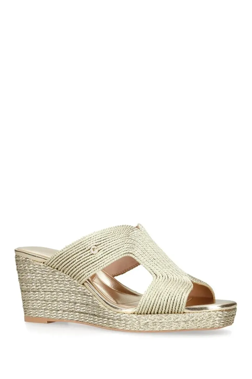 'Gala Wedge Mule 70' Fabric Heels