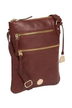 'Gardenia' Leather Cross Body Bag