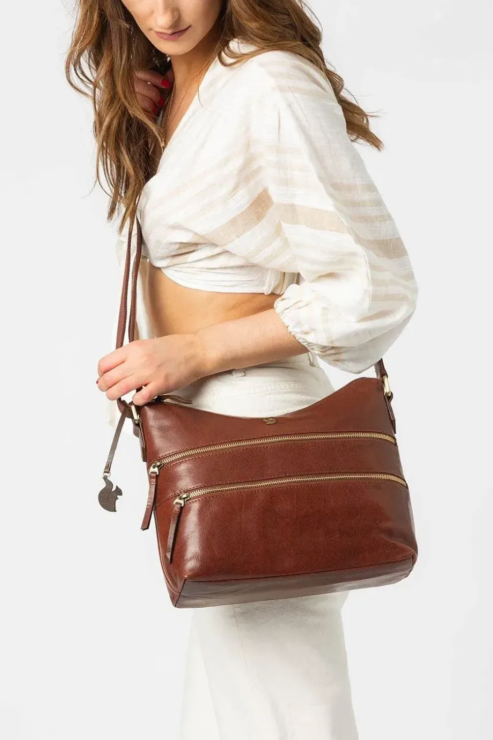 'Georgia' Leather Shoulder Bag