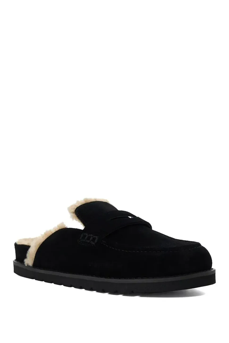 'Goldy' Suede Mules