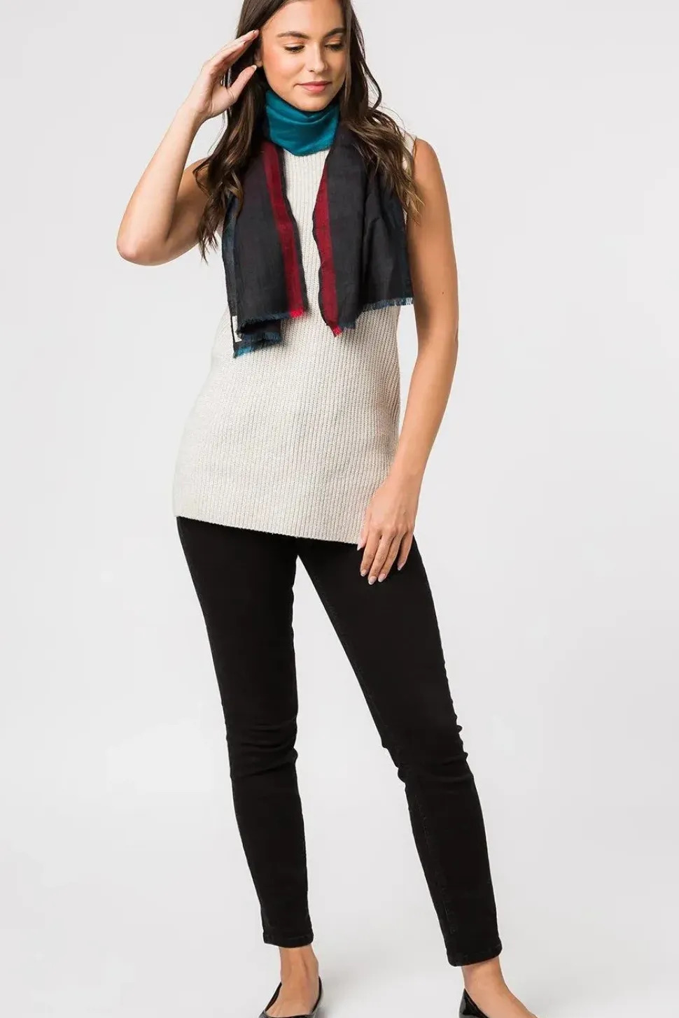 'Gradient' Cashmere & Merino Wool Neckerchief