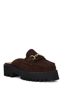 'Gridlock' Suede Mules