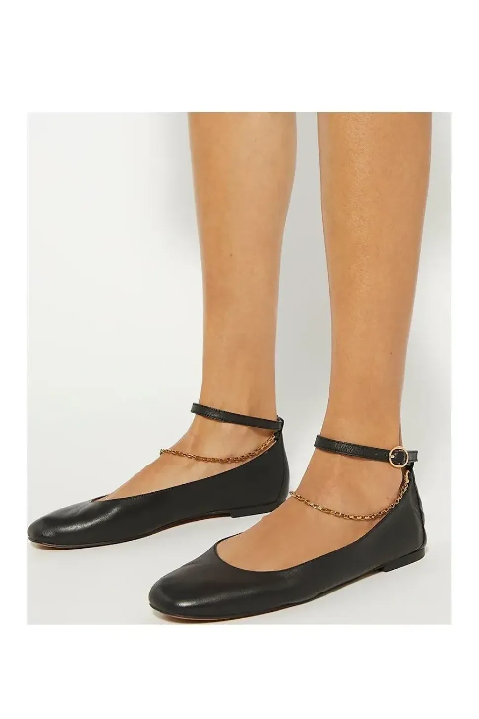 'Halles' Leather Ballet Pumps