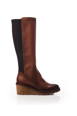 'Harpette' Leather Heeled Boots