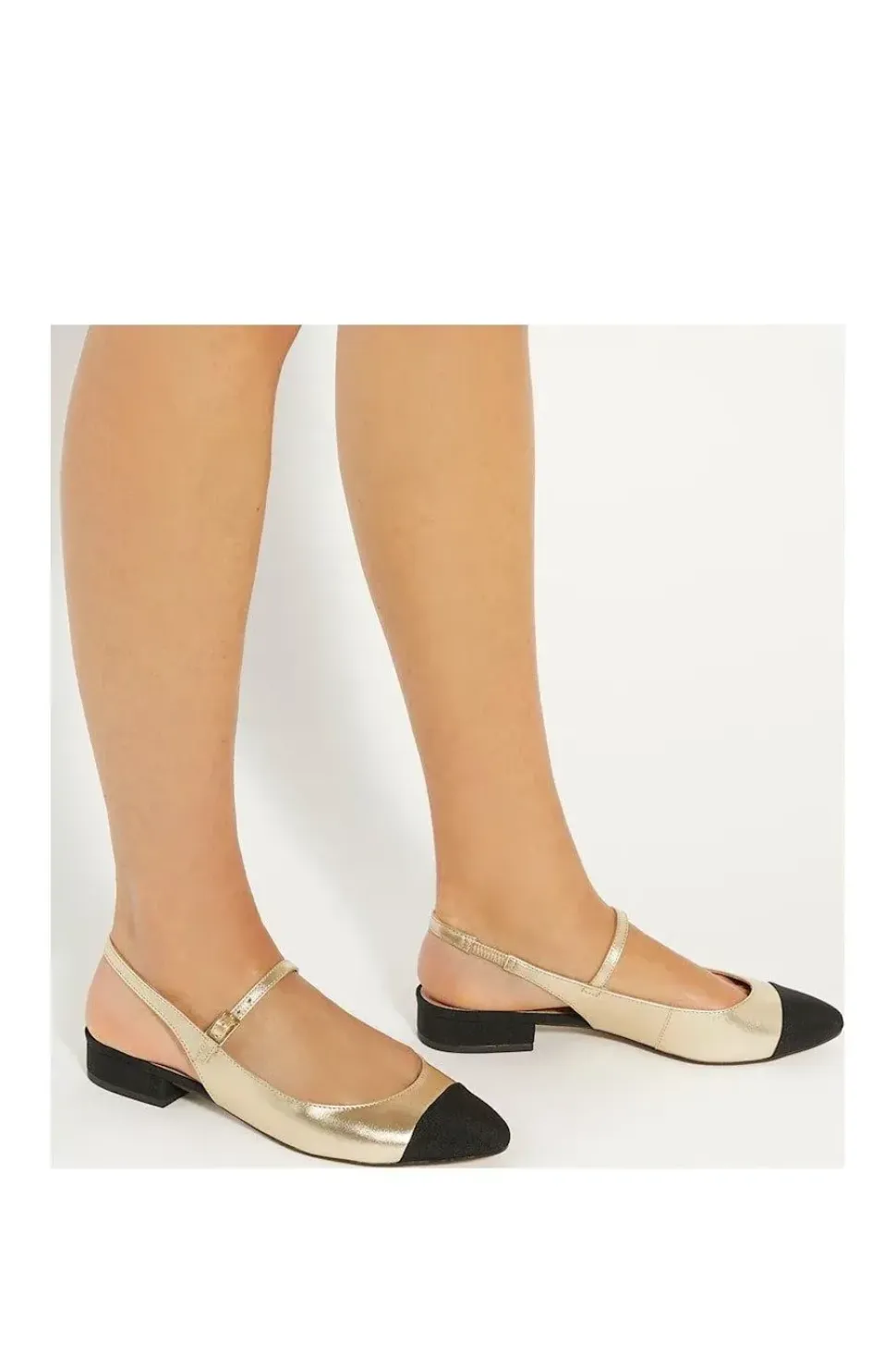'Hayes' Leather Ballet Pumps