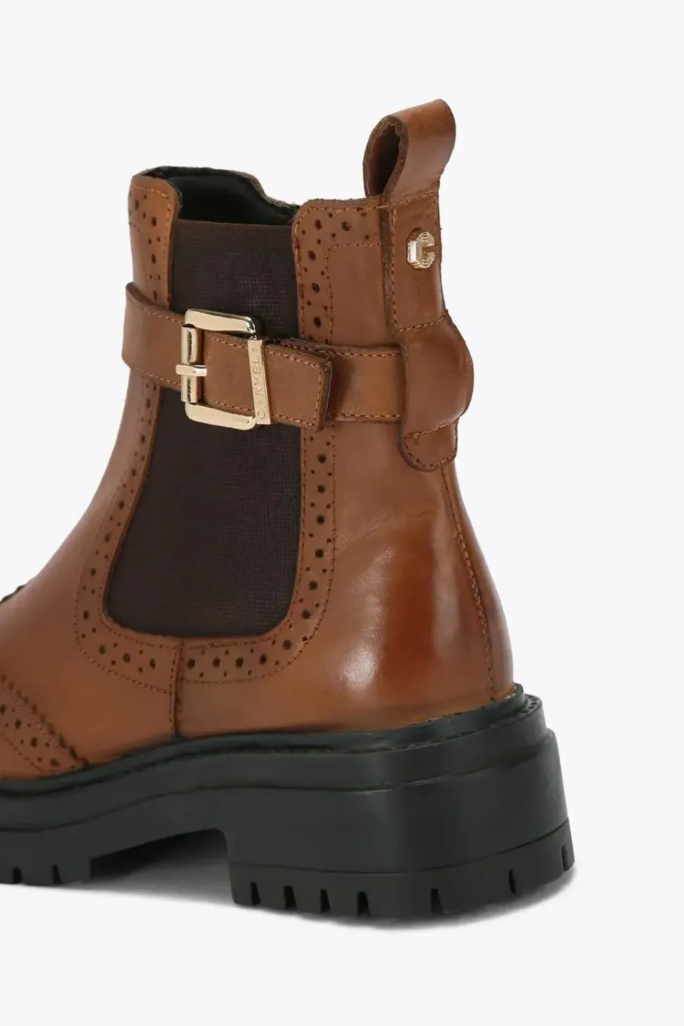 'Headline Brogue' Leather Boots