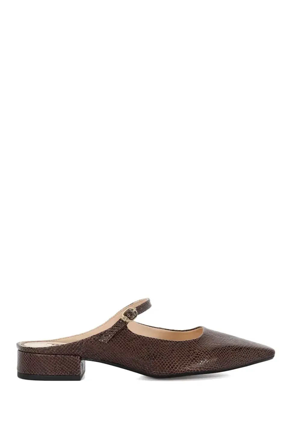 'Hints' Leather Mules