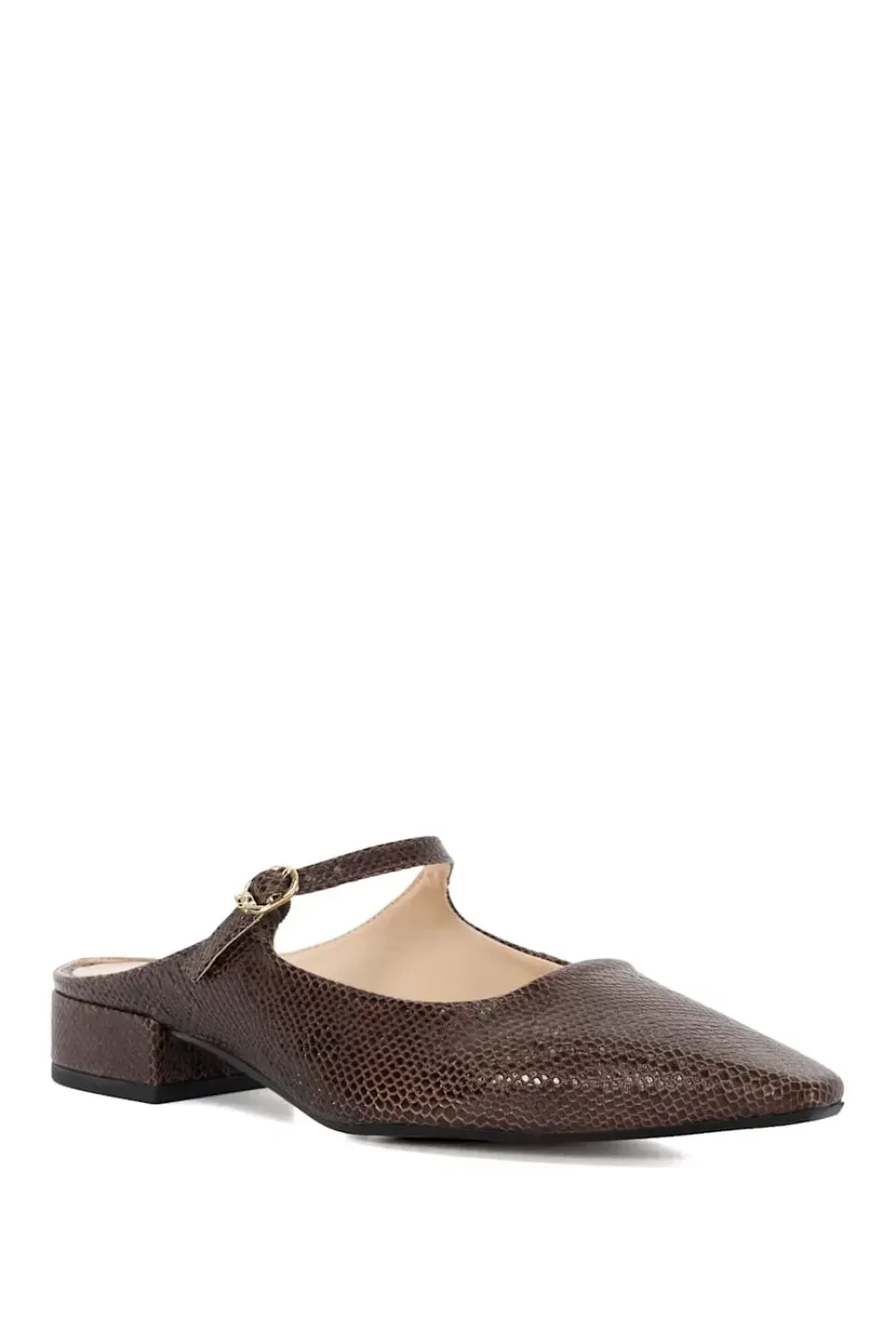 'Hints' Leather Mules