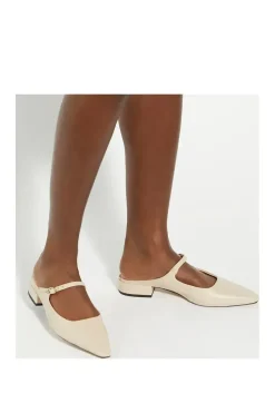 'Hints' Leather Mules