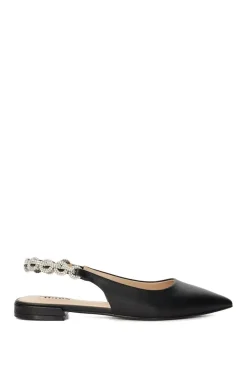 'Hollywood' Leather Ballet Pumps