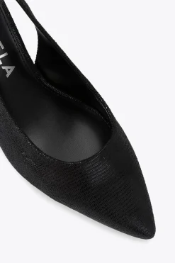 'Honour Sling' Snake Print Heels