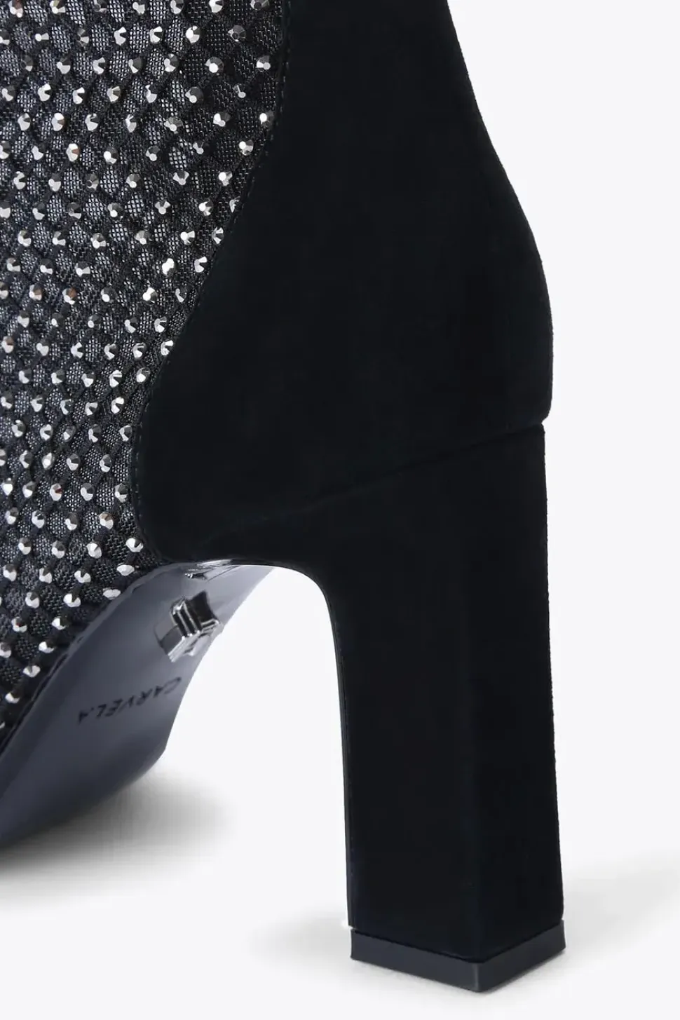 'Hotsox Knee Point' Suede Fabric Boots