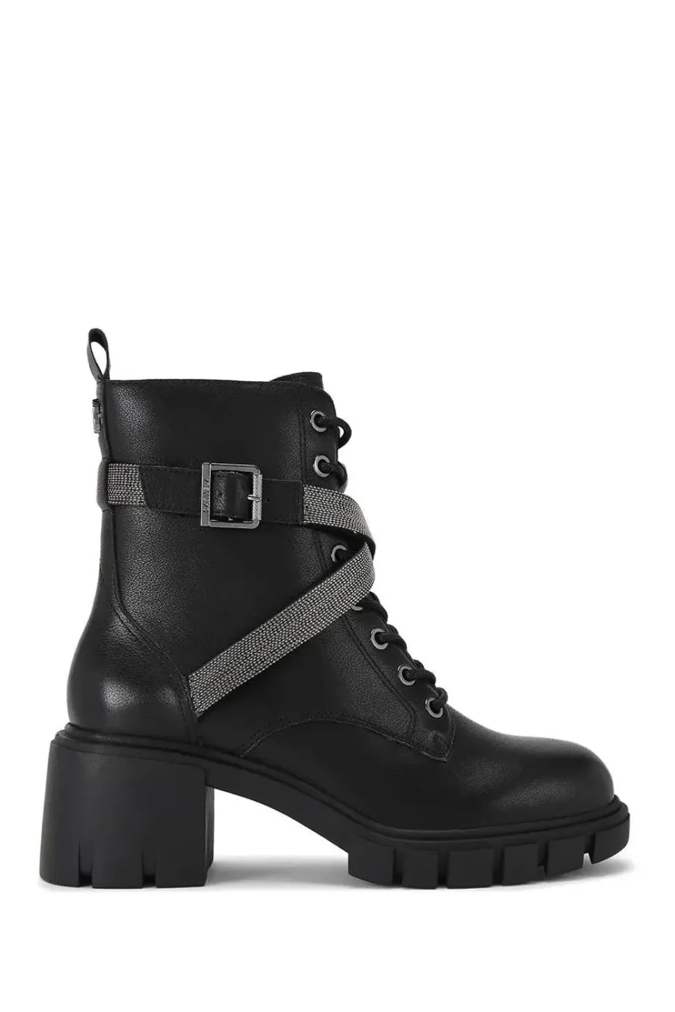 'Ignite Strap' Leather Boots