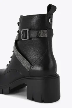 'Ignite Strap' Leather Boots