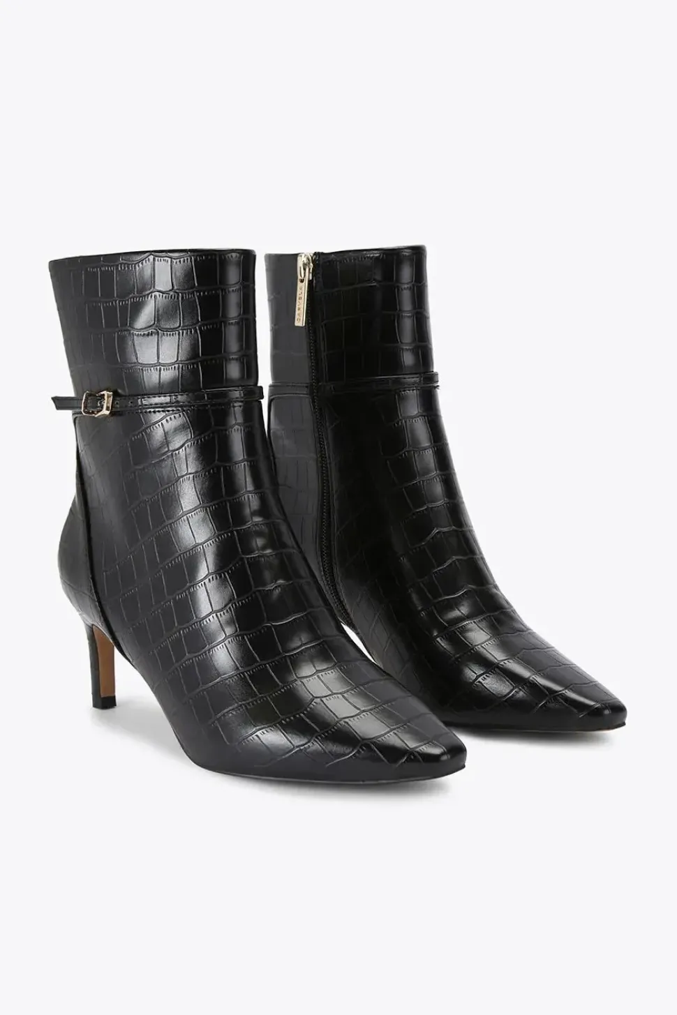'Impress Ankle' Croc Print Boots