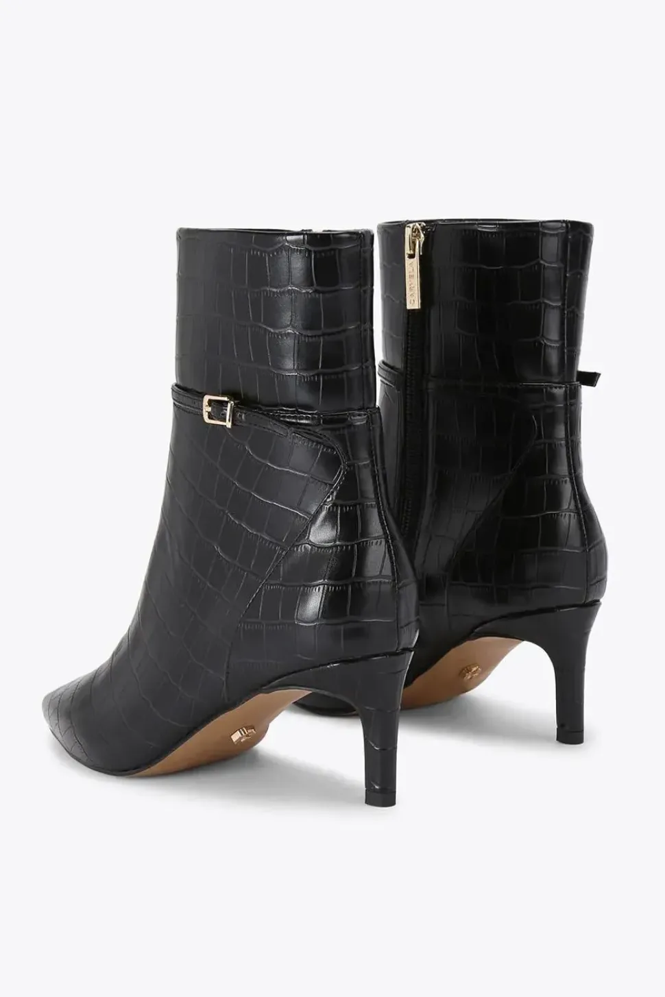 'Impress Ankle' Croc Print Boots