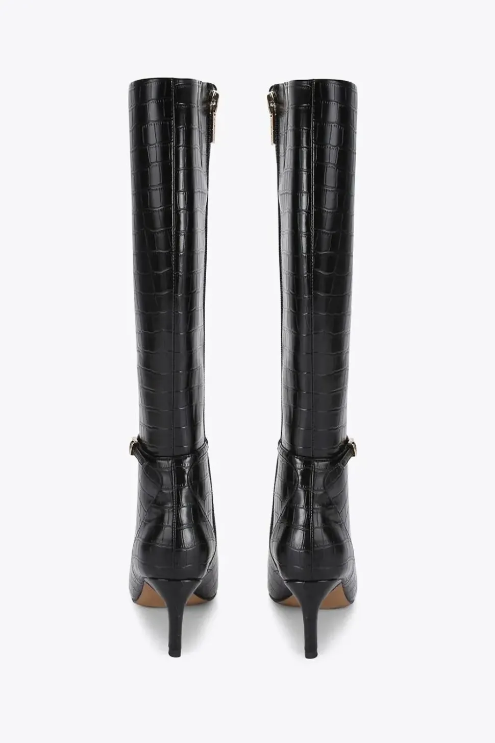 'Impress High Leg' Croc Print Boots