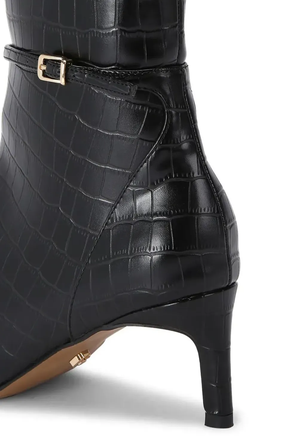 'Impress High Leg' Croc Print Boots